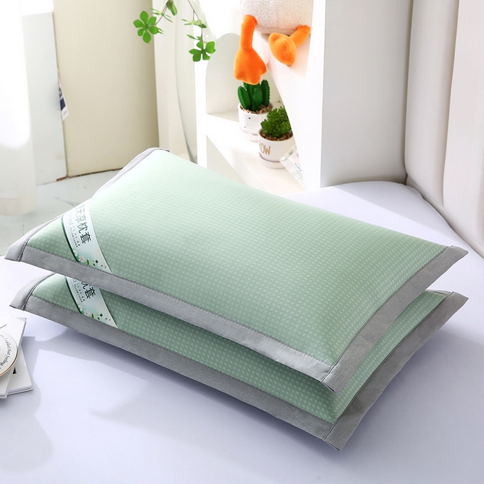 91家纺网 家纺一手货源 找家纺 小牛席业 2026新款华夫格冰丝夏凉枕枕套凉枕套凉枕套冰丝枕套藤枕套冰藤枕套冰丝枕套竹枕套凉席枕套豆豆枕套 绿色