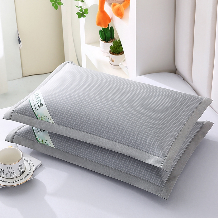 91家纺网 家纺一手货源 找家纺 小牛席业 2026新款华夫格冰丝夏凉枕枕套凉枕套凉枕套冰丝枕套藤枕套冰藤枕套冰丝枕套竹枕套凉席枕套豆豆枕套 灰色