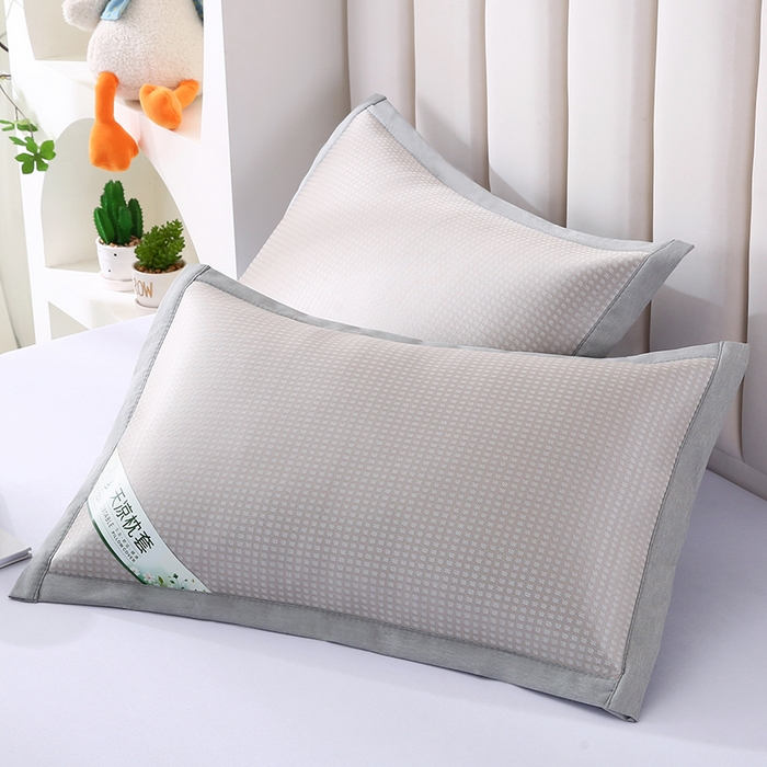 91家纺网 家纺一手货源 找家纺 小牛席业 2026新款华夫格冰丝夏凉枕枕套凉枕套凉枕套冰丝枕套藤枕套冰藤枕套冰丝枕套竹枕套凉席枕套豆豆枕套 香槟