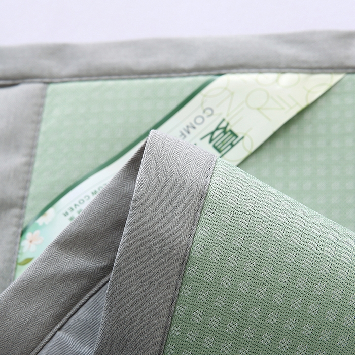 91家纺网 家纺一手货源 找家纺 小牛席业 2026新款华夫格冰丝夏凉枕枕套凉枕套凉枕套冰丝枕套藤枕套冰藤枕套冰丝枕套竹枕套凉席枕套豆豆枕套 绿色