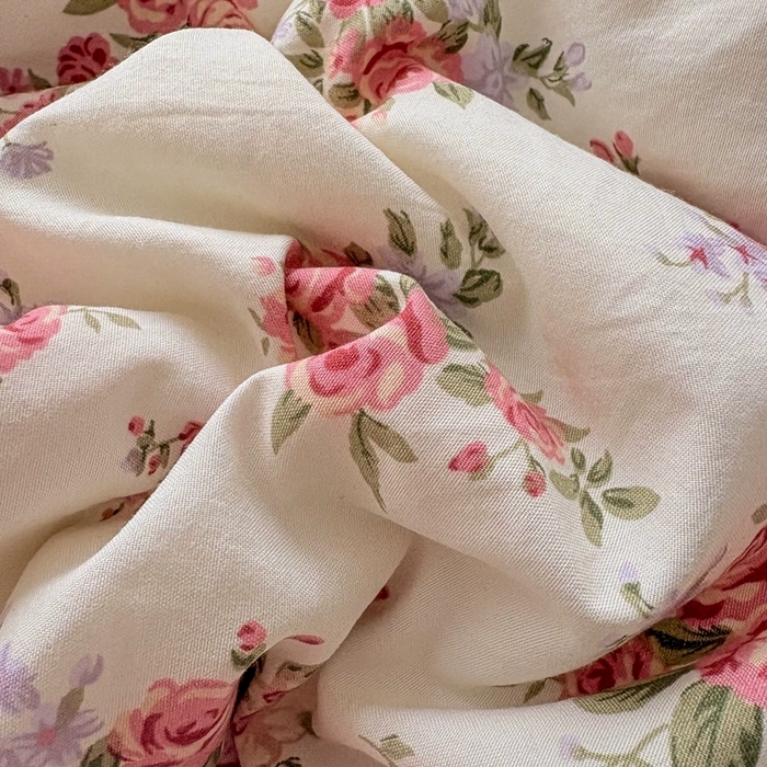 91家纺网 家纺一手货源 找家纺 （总）铠畅 2026春夏新款 锦朵系列韩版水洗棉小清新古棉床盖四件套