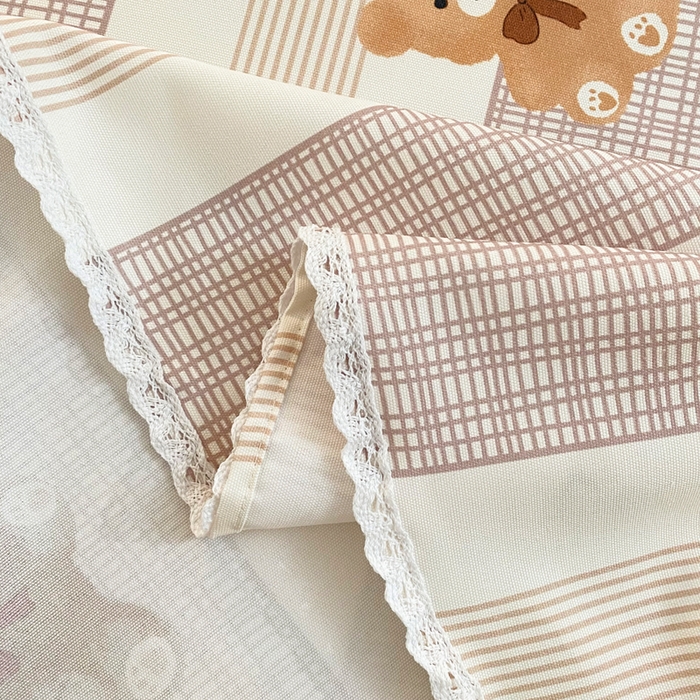 91家纺网 家纺一手货源 找家纺 首爱家纺2025新款花边款老粗布床单快乐伙伴