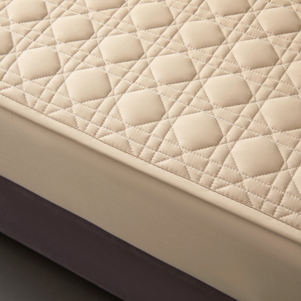 91家纺网 家纺一手货源 找家纺 眠势力 2026新款60s全棉夹棉床笠单件新疆长绒棉花床罩纯棉床垫保护套 暖卡其【全棉床笠】