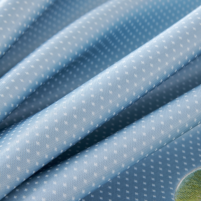 91家纺网 家纺一手货源 找家纺 小牛席业 2026新款满天星-夏日荷塘冰丝席（床笠款）凉席藤席草席竹席乳胶席凉感豆豆席 蓝色