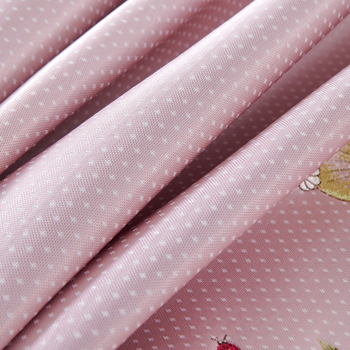 91家纺网 家纺一手货源 找家纺 小牛席业 2026新款满天星-夏日荷塘冰丝席（床笠款）凉席藤席草席竹席乳胶席凉感豆豆席 粉色