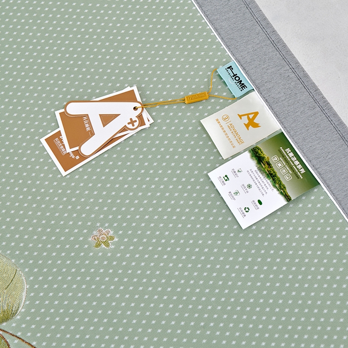 91家纺网 家纺一手货源 找家纺 小牛席业 2026新款满天星-夏日荷塘冰丝席（床笠款）凉席藤席草席竹席乳胶席凉感豆豆席 绿色