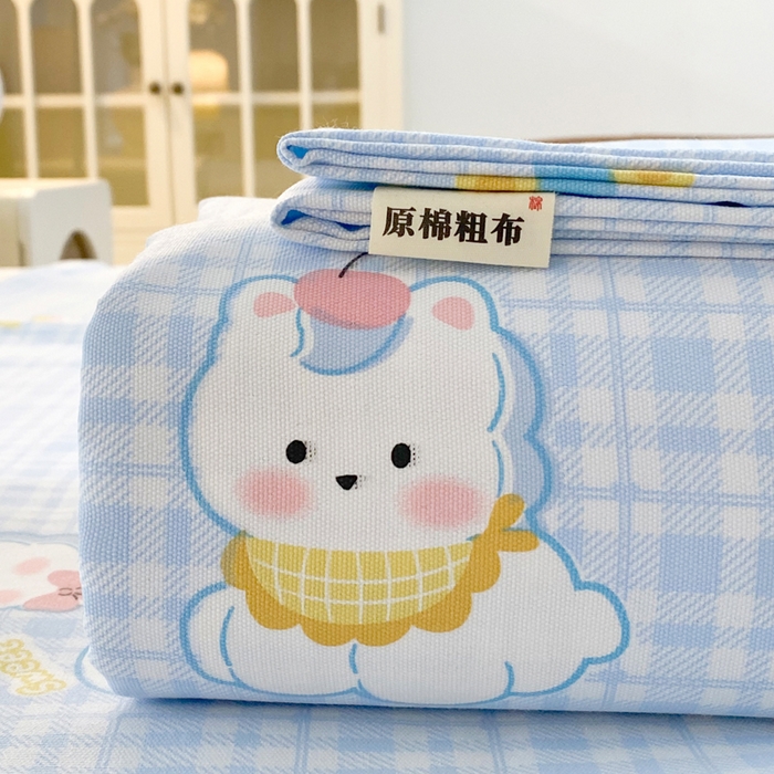 棉乐町2025新款花边款老粗布床单乐宠