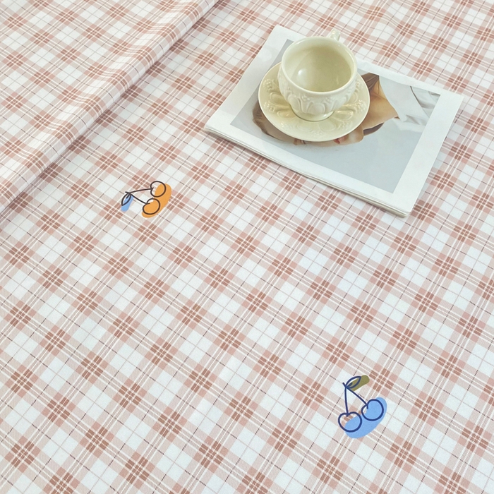 91家纺网 家纺一手货源 找家纺 棉乐町2025新款花边款老粗布床单甜樱小格