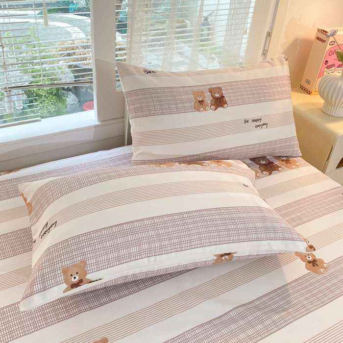 91家纺网 家纺一手货源 找家纺 金泰莱2025新款花边款老粗布床单快乐伙伴