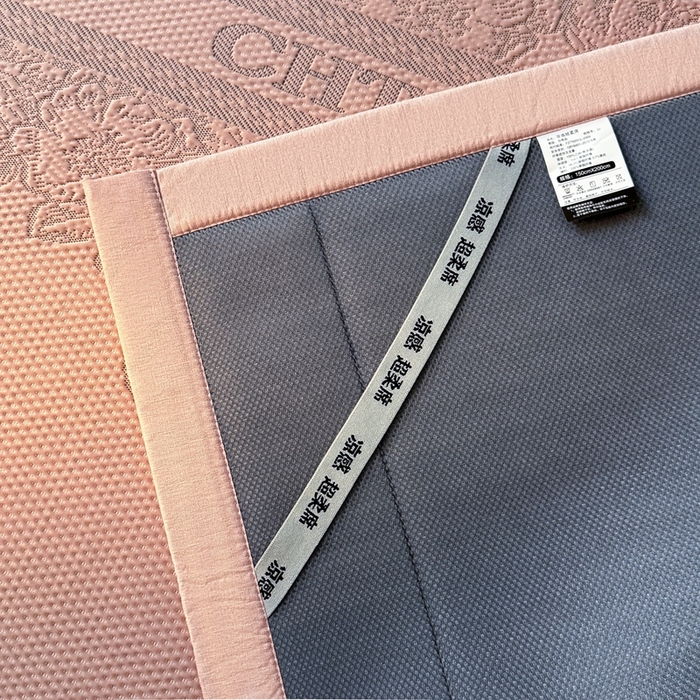 91家纺网 家纺一手货源 找家纺 怡源梦 2026新款A类高分子凉感席席子-巴黎世家系列 巴黎世家 粉色