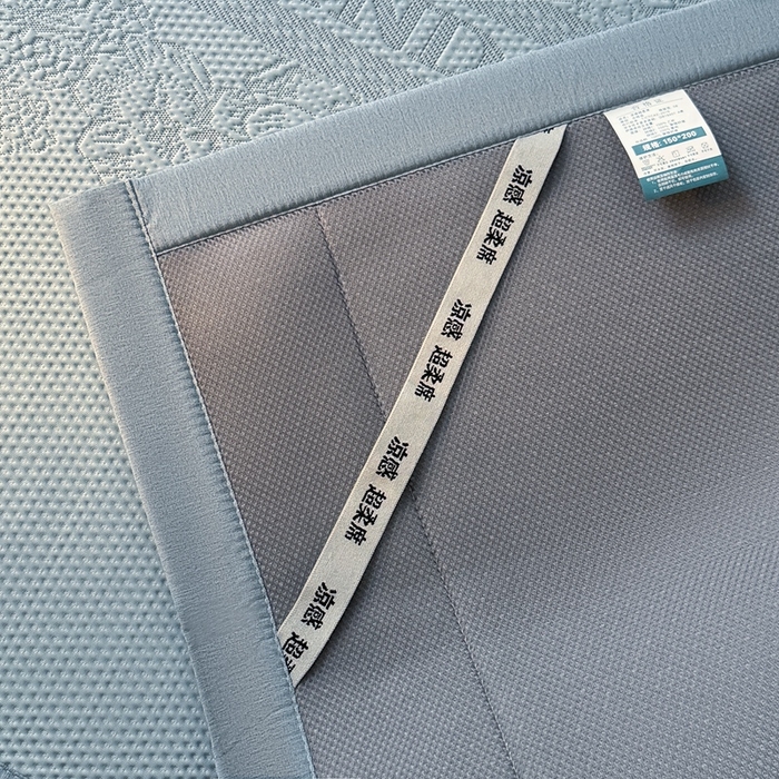 91家纺网 家纺一手货源 找家纺 怡源梦 2026新款A类高分子凉感席席子-巴黎世家系列 巴黎世家 兰色