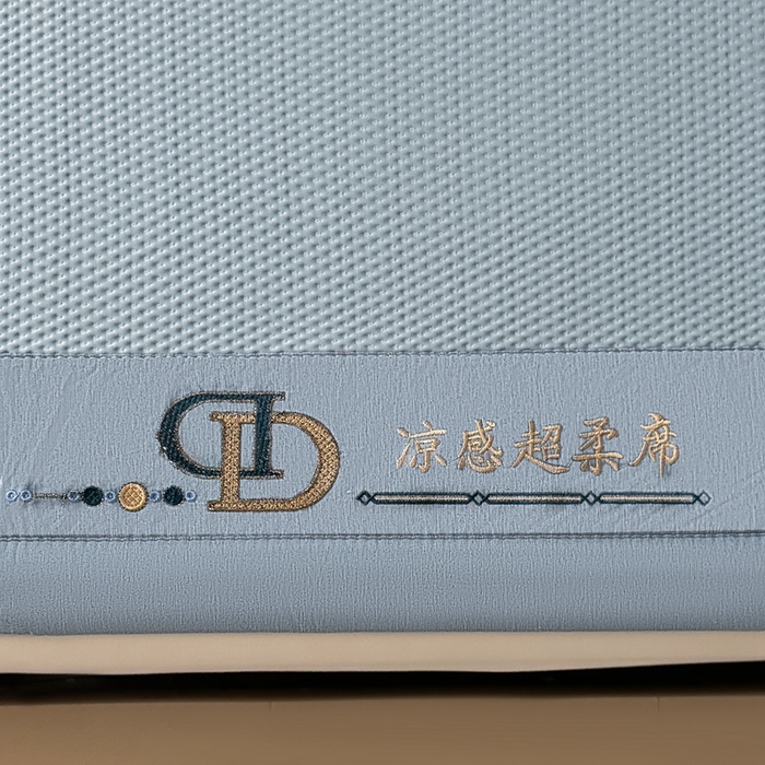 91家纺网 家纺一手货源 找家纺 怡源梦 2026新款A类高分子凉感席席子-巴黎世家系列 巴黎世家 兰色