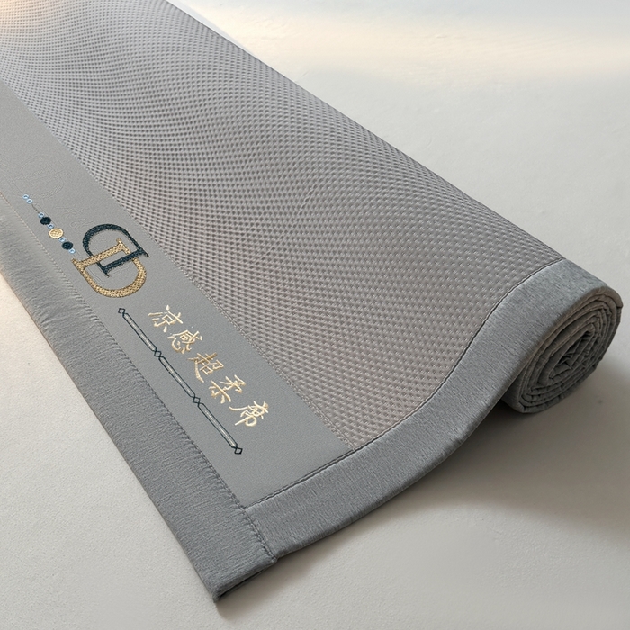 91家纺网 家纺一手货源 找家纺 怡源梦 2026新款A类高分子凉感席席子-巴黎世家系列 巴黎世家 灰色