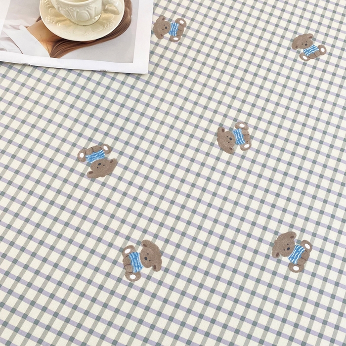 91家纺网 家纺一手货源 找家纺 金泰莱2025新款花边款老粗布床单暖熊