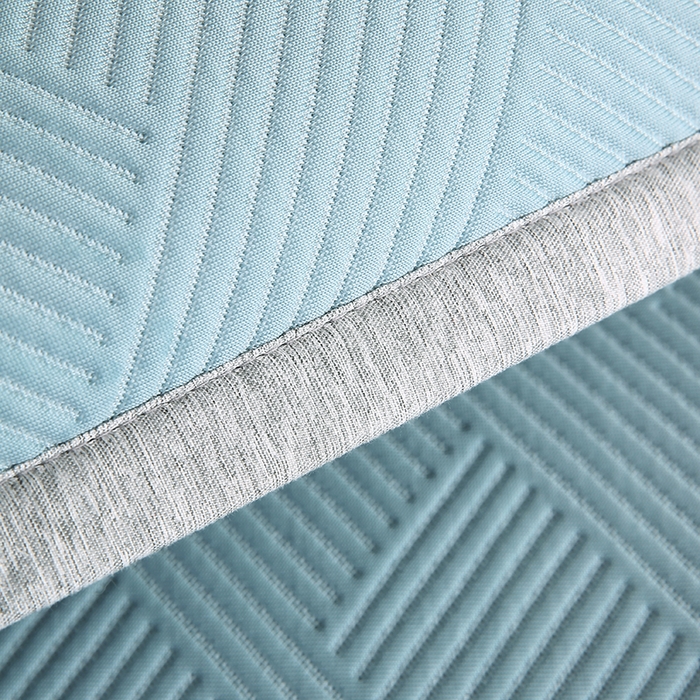 91家纺网 家纺一手货源 找家纺 小牛席业 2026新款魔力方块冷感豆豆枕套凉枕套夏天枕套冰丝枕套竹枕套藤枕套冰藤枕套 魔力方块冷感豆豆凉枕套-蓝色