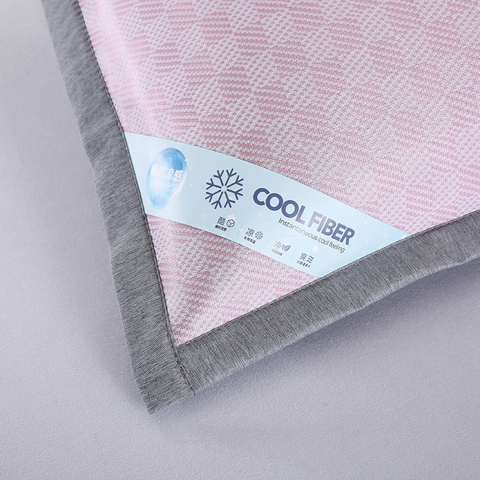 91家纺网 家纺一手货源 找家纺 小牛席业 2026新款棋盘格冰丝夏凉枕套凉席藤席冰藤席冰丝席草席竹席枕套 粉色