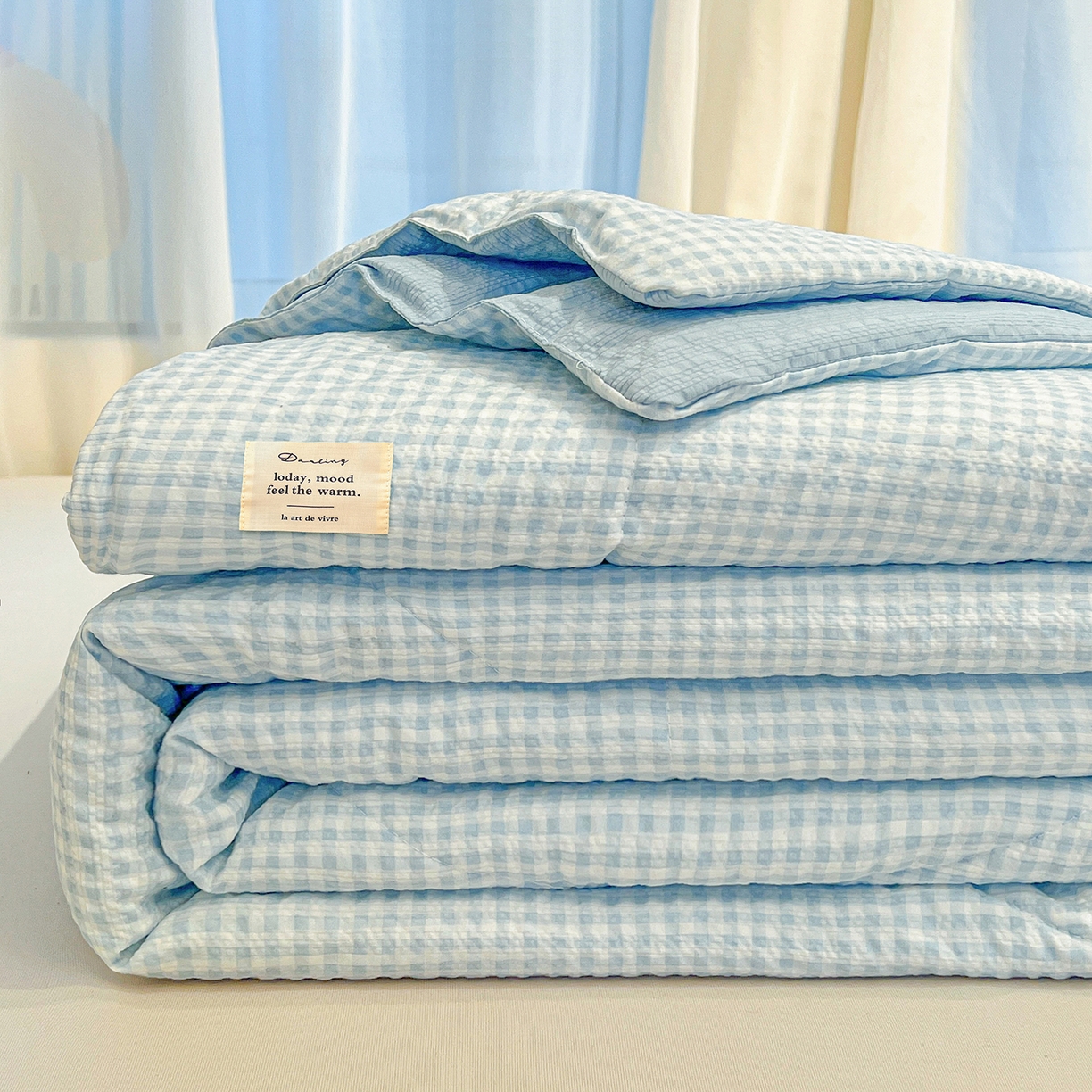 （总）老帅的工厂店 2026新款无印风泡芙棉大豆夏被