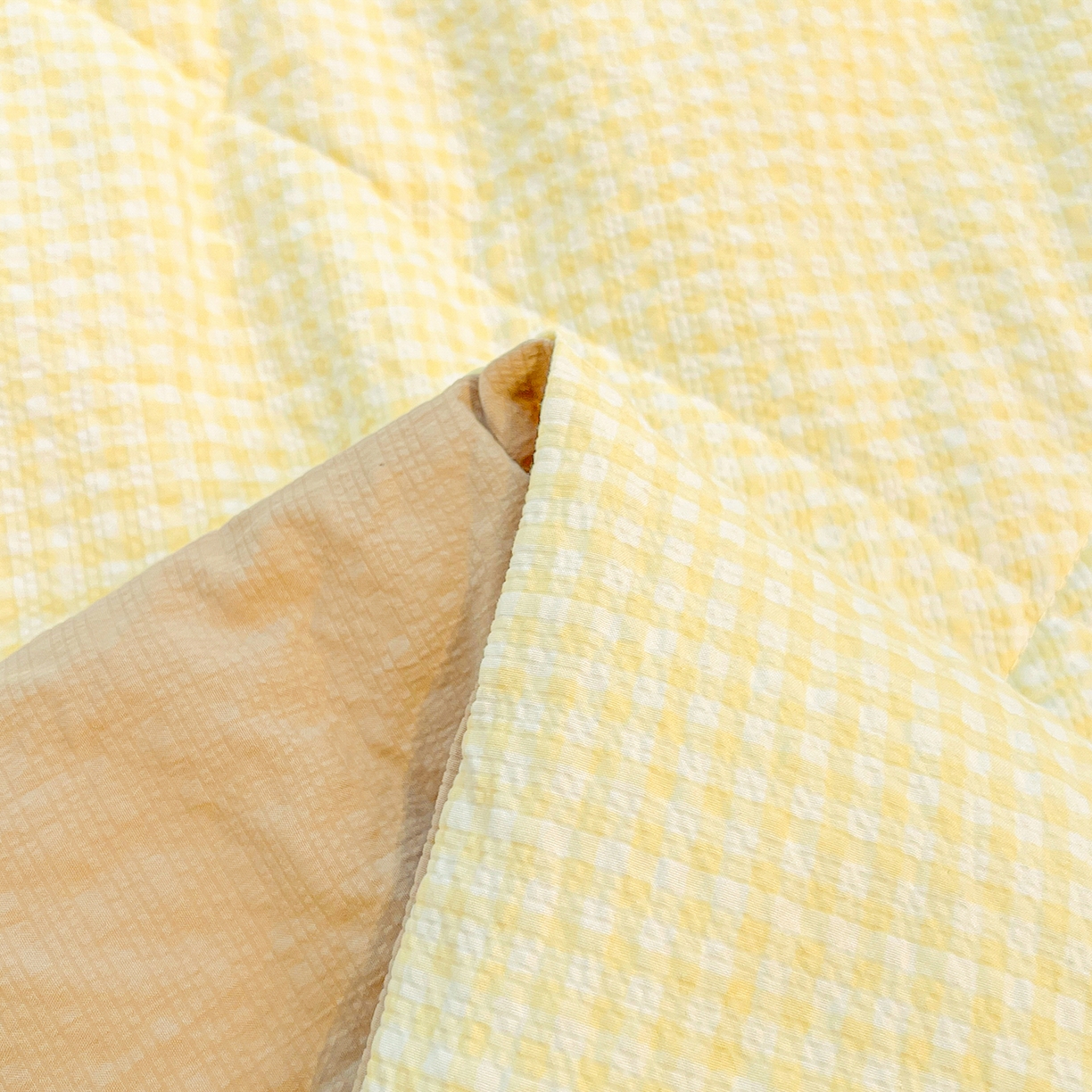 91家纺网 家纺一手货源 找家纺 老帅的工厂店 2026新款无印风泡芙棉大豆夏被 奶油小方