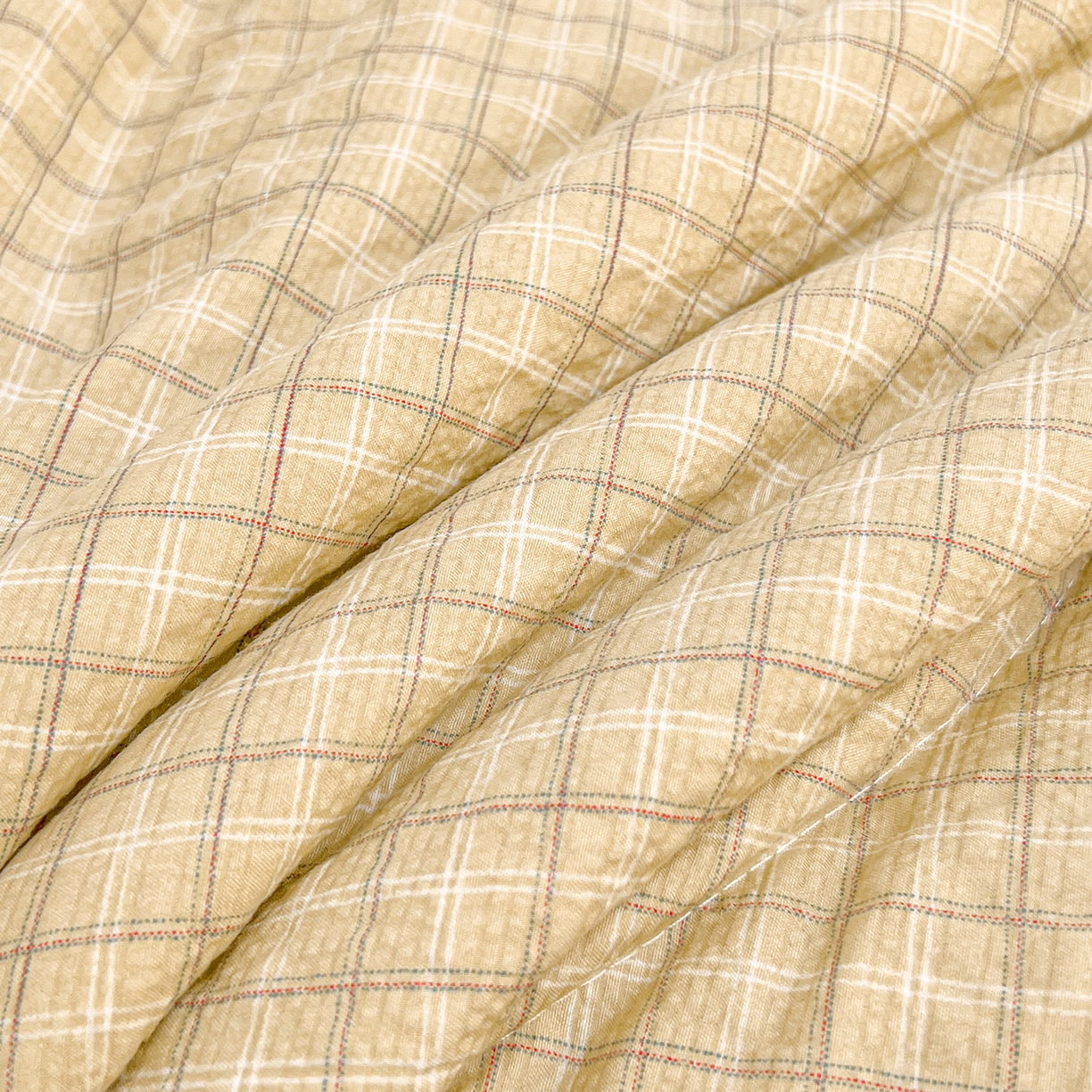 91家纺网 家纺一手货源 找家纺 老帅的工厂店 2026新款无印风泡芙棉大豆夏被 燕麦小格