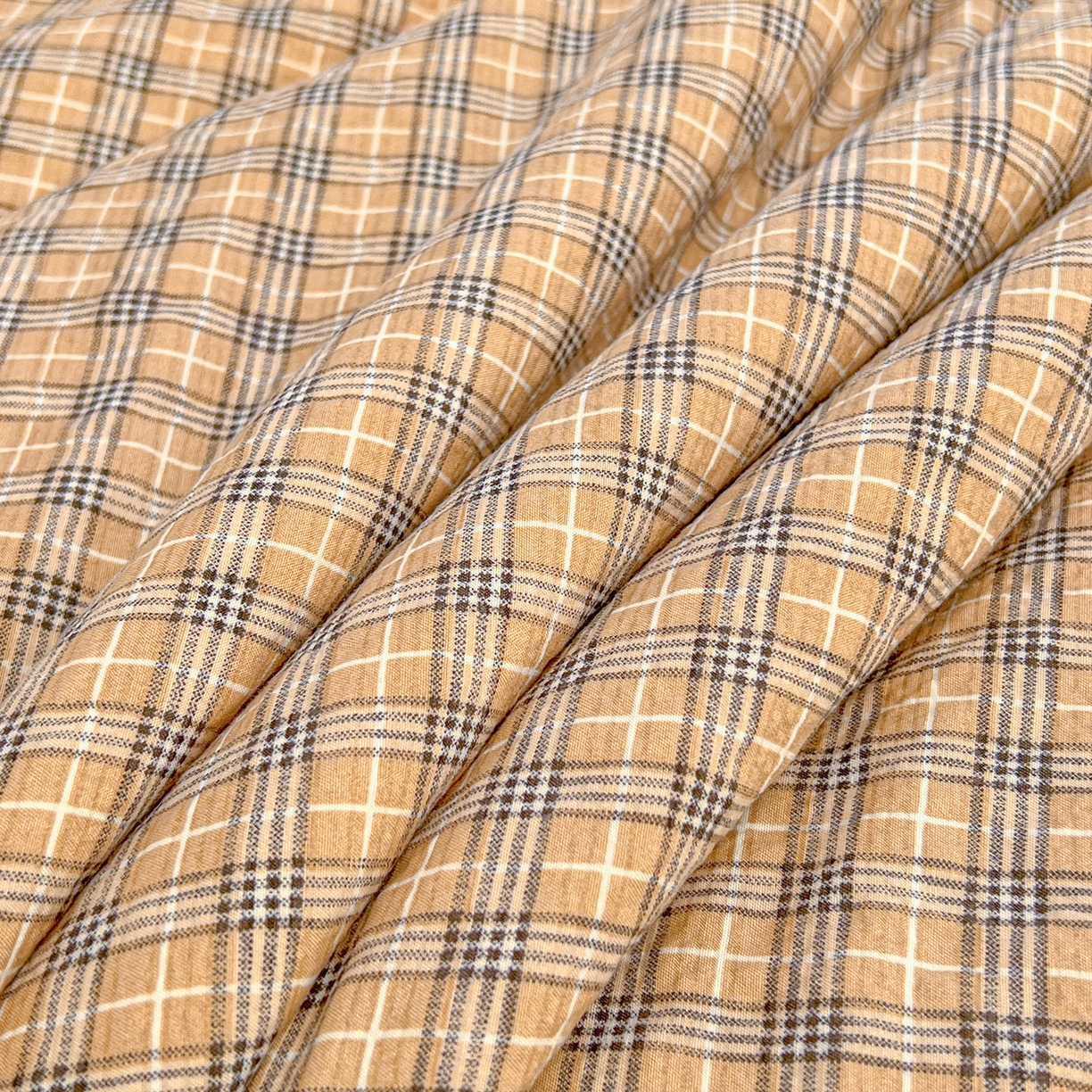 91家纺网 家纺一手货源 找家纺 老帅的工厂店 2026新款无印风泡芙棉大豆夏被 焦糖布朗