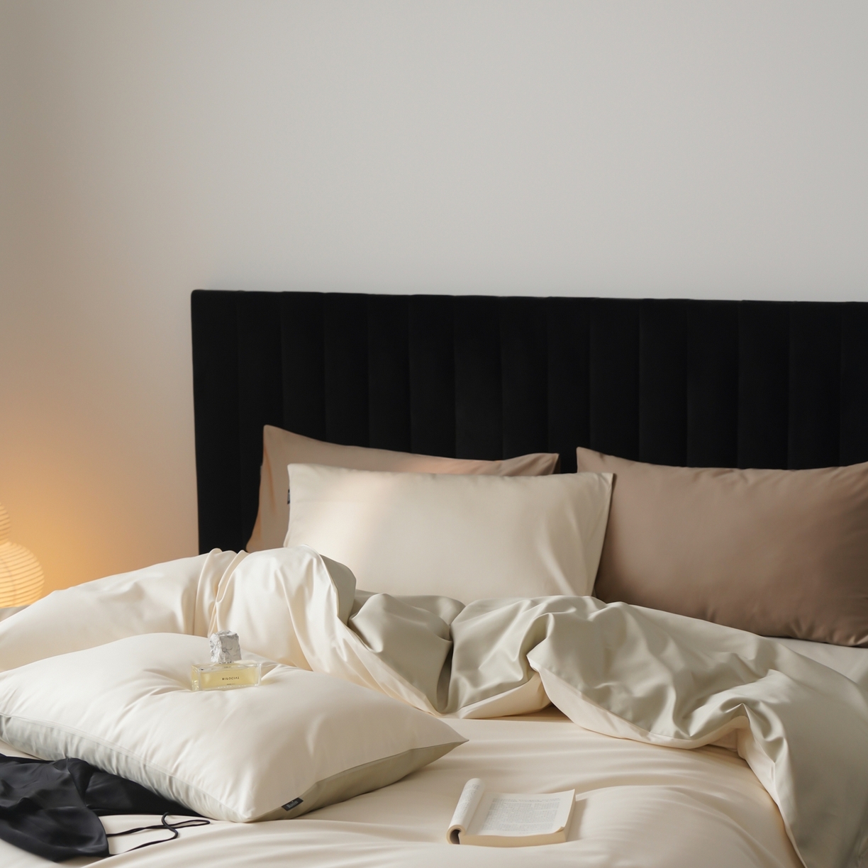 91家纺网 家纺一手货源 找家纺 （总）玉宇阁家居 2026春夏新款50S双股全棉纯棉贡缎拼色四件套