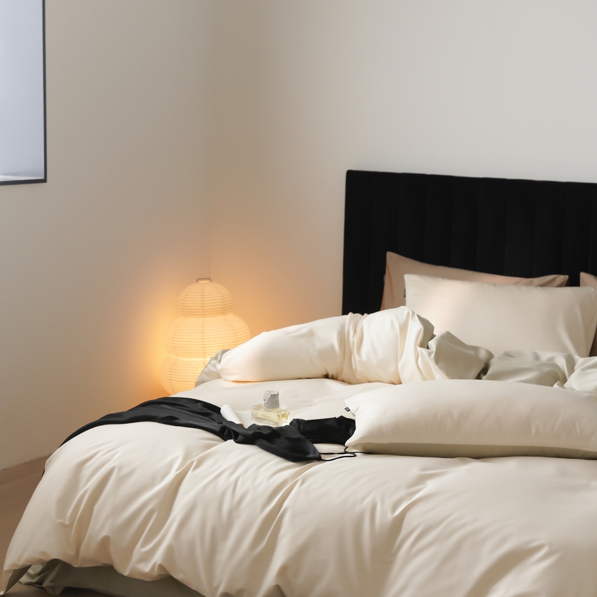 91家纺网 家纺一手货源 找家纺 （总）玉宇阁家居 2026春夏新款50S双股全棉纯棉贡缎拼色四件套