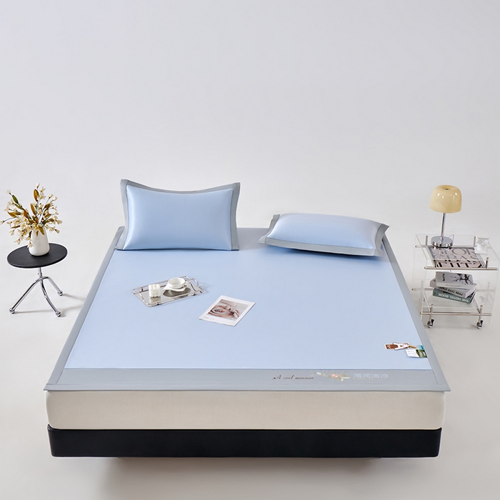 91家纺网 家纺一手货源 找家纺 （总）小牛席业 2026新款双PE高凉感-薄荷清凉冰丝席凉席藤席竹席草席凉感席