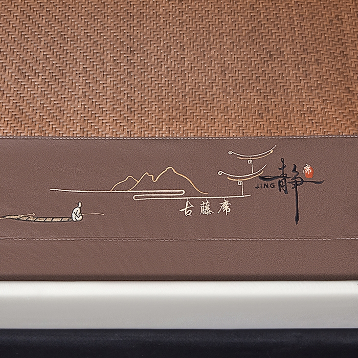 91家纺网 家纺一手货源 找家纺 （总）卡罗兰 2026新款凉席PE超冷感霸王藤席刺绣床单单件、三件套