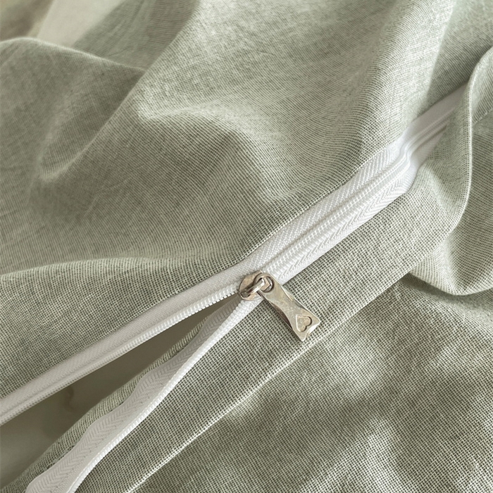 91家纺网 家纺一手货源 找家纺 慕晨 2026新款天丝莱赛尔棉麻数码印色织花边被套四件套高级田园美式直播热款 轻织