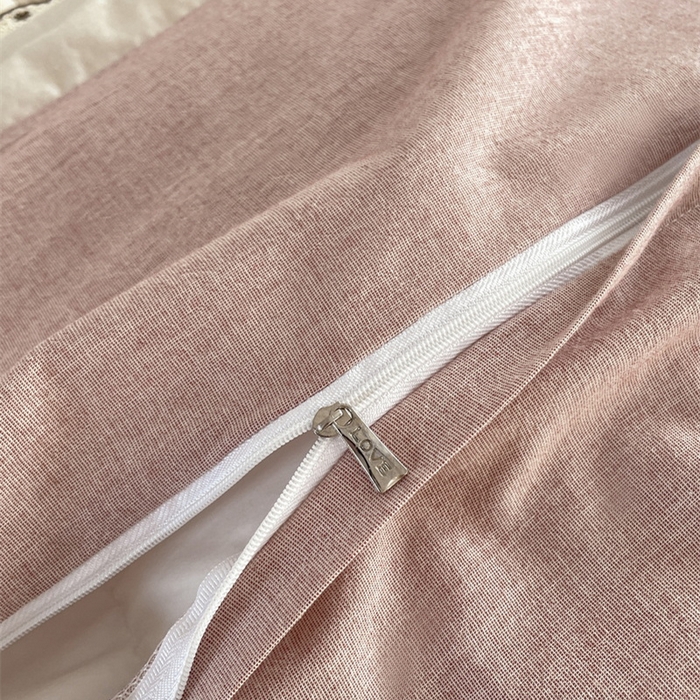 91家纺网 家纺一手货源 找家纺 慕晨 2026新款天丝莱赛尔棉麻数码印色织花边被套四件套高级田园美式直播热款 柔织