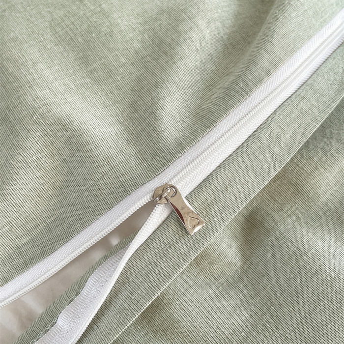 91家纺网 家纺一手货源 找家纺 慕晨 2026新款天丝莱赛尔棉麻数码印色织花边被套四件套高级田园美式直播热款 素偶