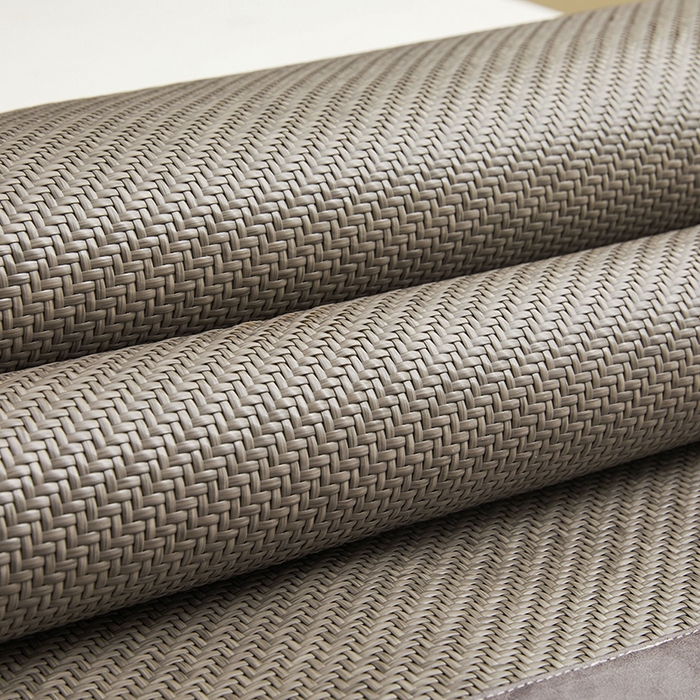 91家纺网 家纺一手货源 找家纺 卡罗兰 2026新款凉席PE超冷感霸王藤席刺绣床单单件、三件套 霸王藤-烟灰色