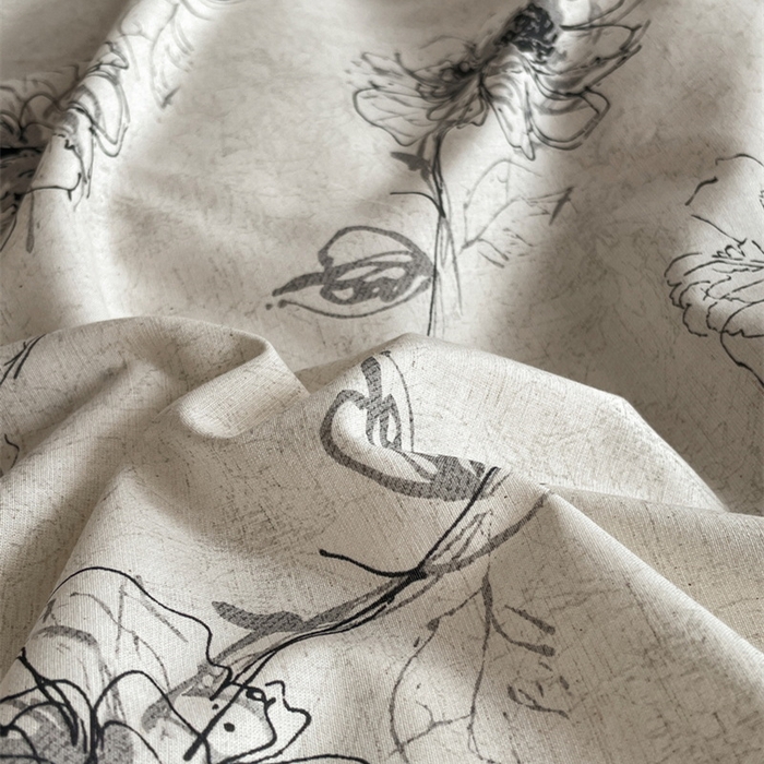 91家纺网 家纺一手货源 找家纺 慕晨 2026新款天丝莱赛尔棉麻数码印色织花边被套四件套高级田园美式直播热款 云堇