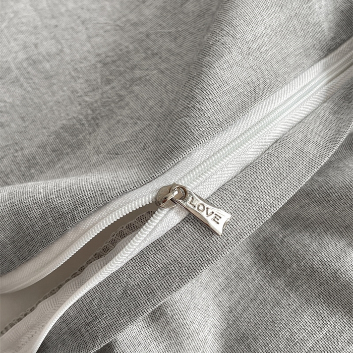 91家纺网 家纺一手货源 找家纺 慕晨 2026新款天丝莱赛尔棉麻数码印色织花边被套四件套高级田园美式直播热款 云堇