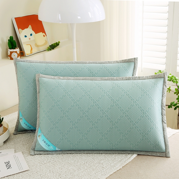 91家纺网 家纺一手货源 找家纺 小牛席业 2026新款藤蔓蝶香冷感豆豆枕套凉枕套夏天枕套冰丝枕套竹枕套藤枕套冰藤枕套 藤蔓碟香冷感豆豆枕套-蓝色