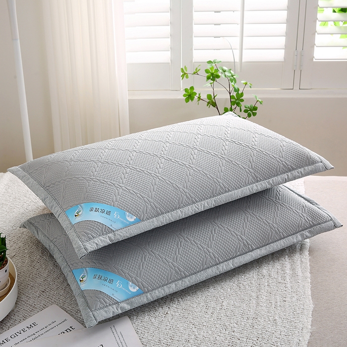 91家纺网 家纺一手货源 找家纺 小牛席业 2026新款藤蔓蝶香冷感豆豆枕套凉枕套夏天枕套冰丝枕套竹枕套藤枕套冰藤枕套 藤蔓碟香冷感豆豆枕套-灰色