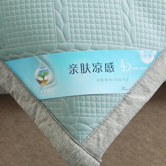 91家纺网 家纺一手货源 找家纺 小牛席业 2026新款藤蔓蝶香冷感豆豆枕套凉枕套夏天枕套冰丝枕套竹枕套藤枕套冰藤枕套 藤蔓碟香冷感豆豆枕套-蓝色