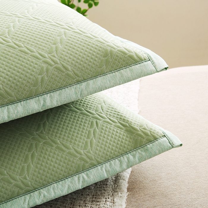 91家纺网 家纺一手货源 找家纺 小牛席业 2026新款藤蔓蝶香冷感豆豆枕套凉枕套夏天枕套冰丝枕套竹枕套藤枕套冰藤枕套 藤蔓碟香冷感豆豆枕套-绿色