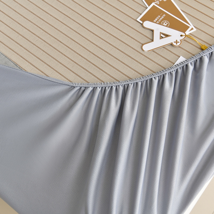 91家纺网 家纺一手货源 找家纺 小牛席业 2026新款条纹爱家熊猫冰丝席（床笠款）藤席冰藤席冰丝席可机洗凉感冰丝席豆豆席PE霸王 咖色