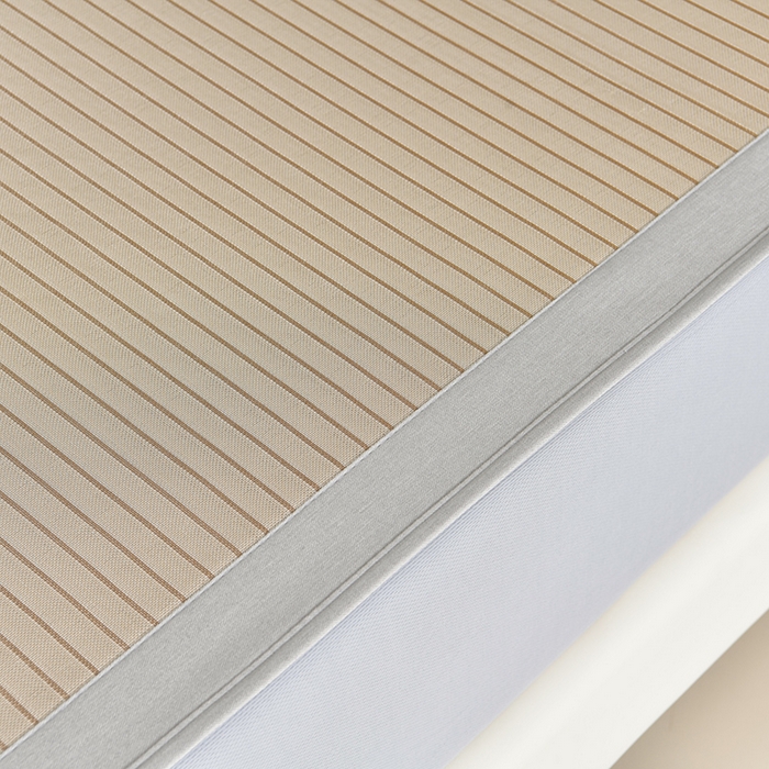 91家纺网 家纺一手货源 找家纺 小牛席业 2026新款条纹爱家熊猫冰丝席（床笠款）藤席冰藤席冰丝席可机洗凉感冰丝席豆豆席PE霸王 咖色