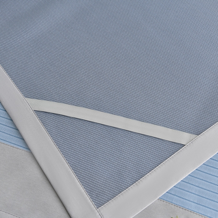 91家纺网 家纺一手货源 找家纺 小牛席业 2026新款条纹爱家熊猫冰丝席藤席冰藤席冰丝席可机洗凉感冰丝席豆豆席PE霸王 蓝色