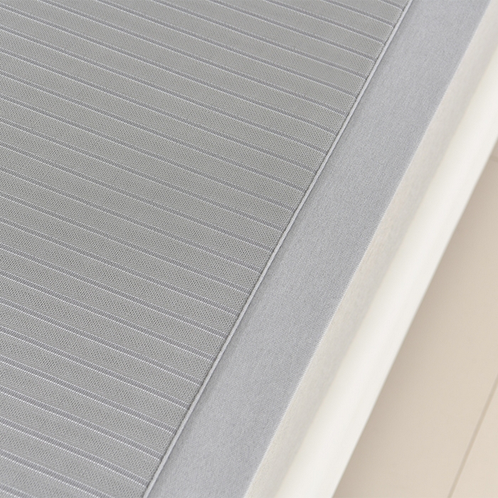 91家纺网 家纺一手货源 找家纺 小牛席业 2026新款条纹爱家熊猫冰丝席藤席冰藤席冰丝席可机洗凉感冰丝席豆豆席PE霸王 灰色