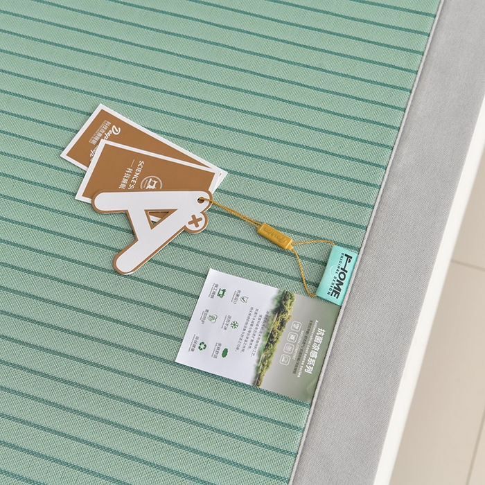 91家纺网 家纺一手货源 找家纺 小牛席业 2026新款条纹爱家熊猫冰丝席藤席冰藤席冰丝席可机洗凉感冰丝席豆豆席PE霸王 绿色