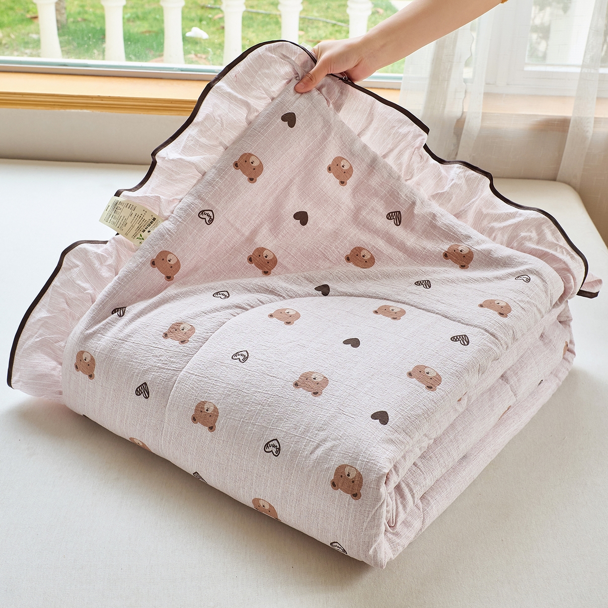 梵克保罗 2026春夏新款提花色织花边夏被四件套单夏被空调被 雄心未了