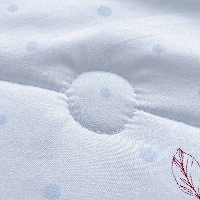 91家纺网 家纺一手货源 找家纺 好欣怡家纺 2026新款水洗棉夏被空调被被子被芯印花小清新夏凉被直播热款水洗棉包边款-蓝樱