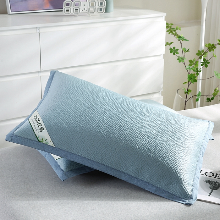 91家纺网 家纺一手货源 找家纺 （总）小牛席业 2026新款小斜纹冷感豆豆枕套凉枕套夏天枕套冰丝枕套竹枕套藤枕套冰藤枕套