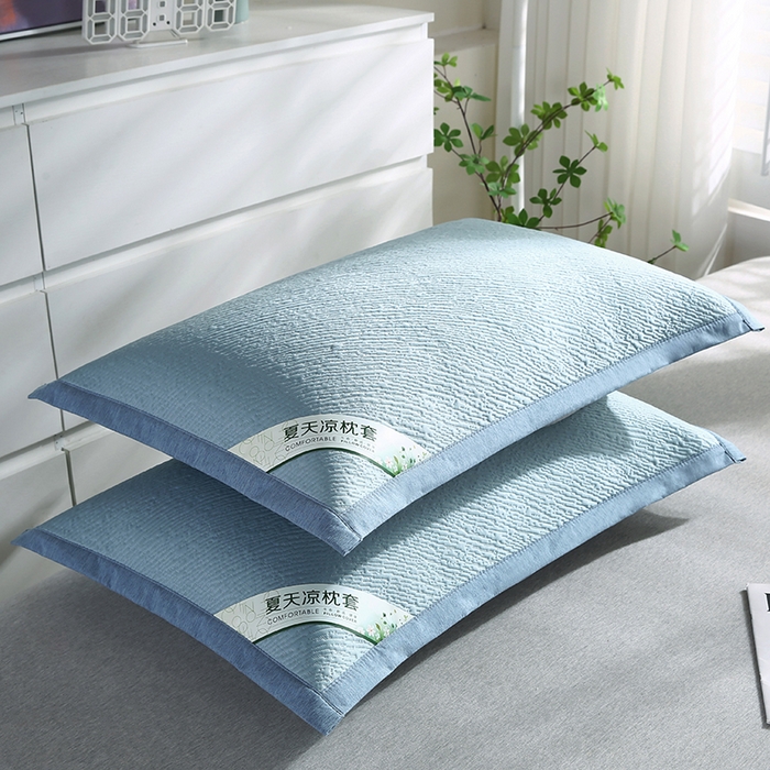 （总）小牛席业 2026新款小斜纹冷感豆豆枕套凉枕套夏天枕套冰丝枕套竹枕套藤枕套冰藤枕套
