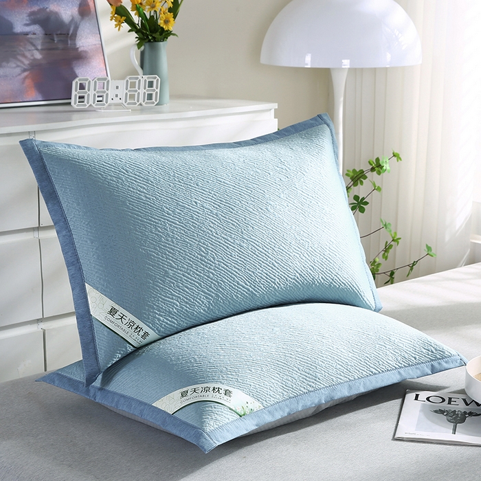 91家纺网 家纺一手货源 找家纺 （总）小牛席业 2026新款小斜纹冷感豆豆枕套凉枕套夏天枕套冰丝枕套竹枕套藤枕套冰藤枕套