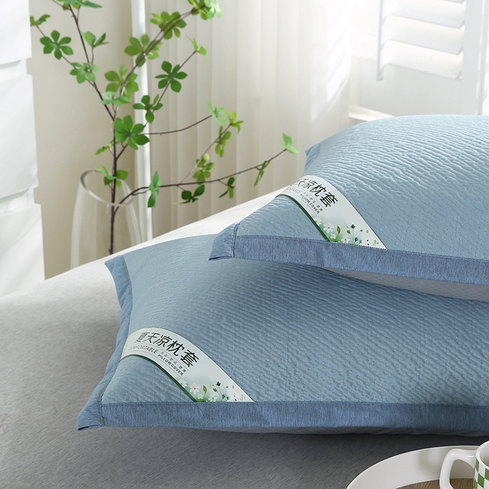 91家纺网 家纺一手货源 找家纺 （总）小牛席业 2026新款小斜纹冷感豆豆枕套凉枕套夏天枕套冰丝枕套竹枕套藤枕套冰藤枕套