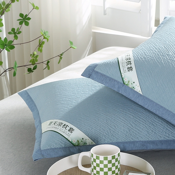 91家纺网 家纺一手货源 找家纺 （总）小牛席业 2026新款小斜纹冷感豆豆枕套凉枕套夏天枕套冰丝枕套竹枕套藤枕套冰藤枕套